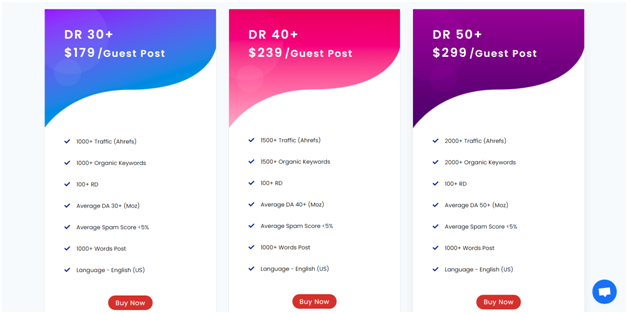 OutreachX pricing for SEO and content services