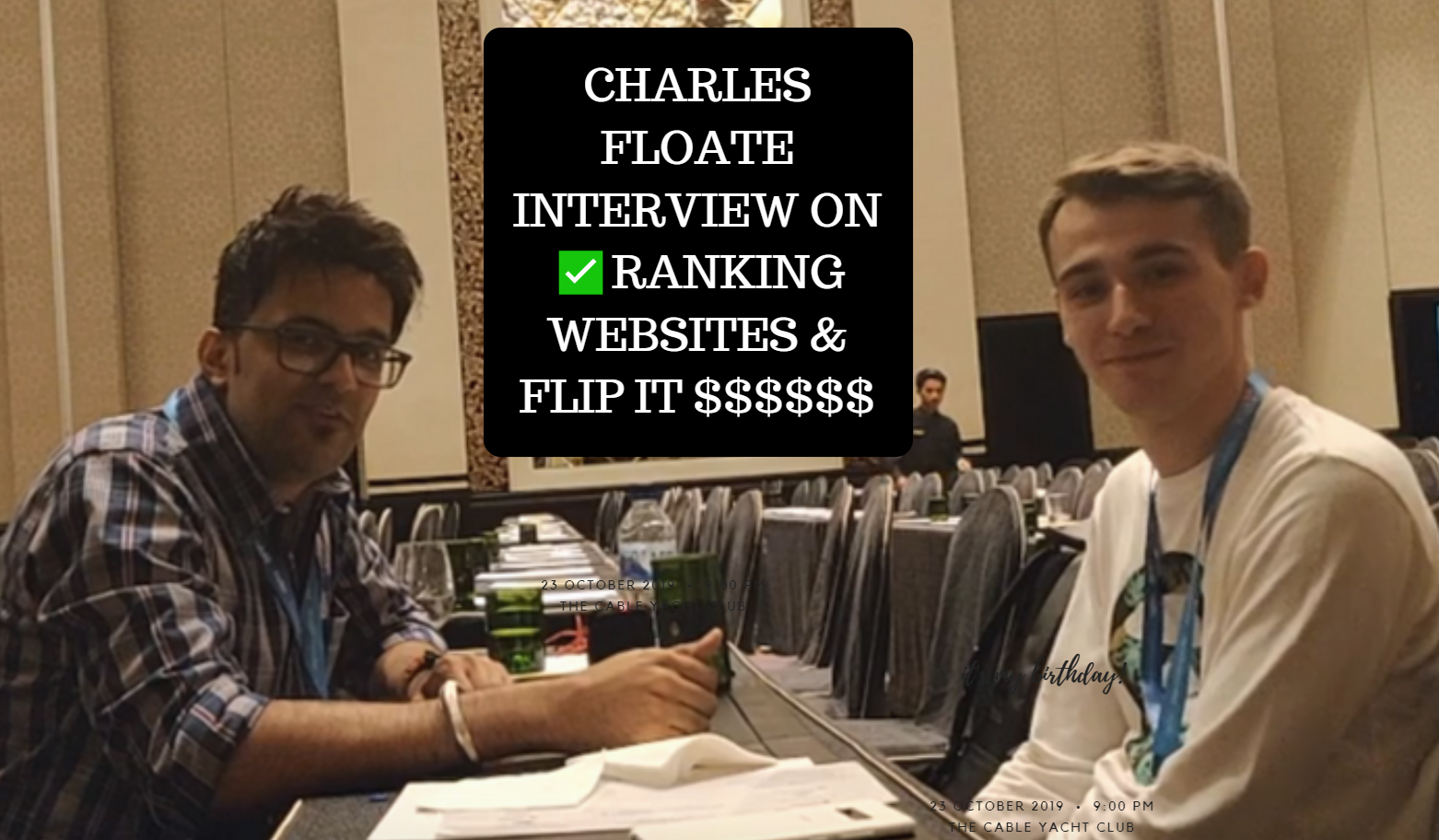 Charles Floate Interview How To Rank Websites & Flip It $$$$$