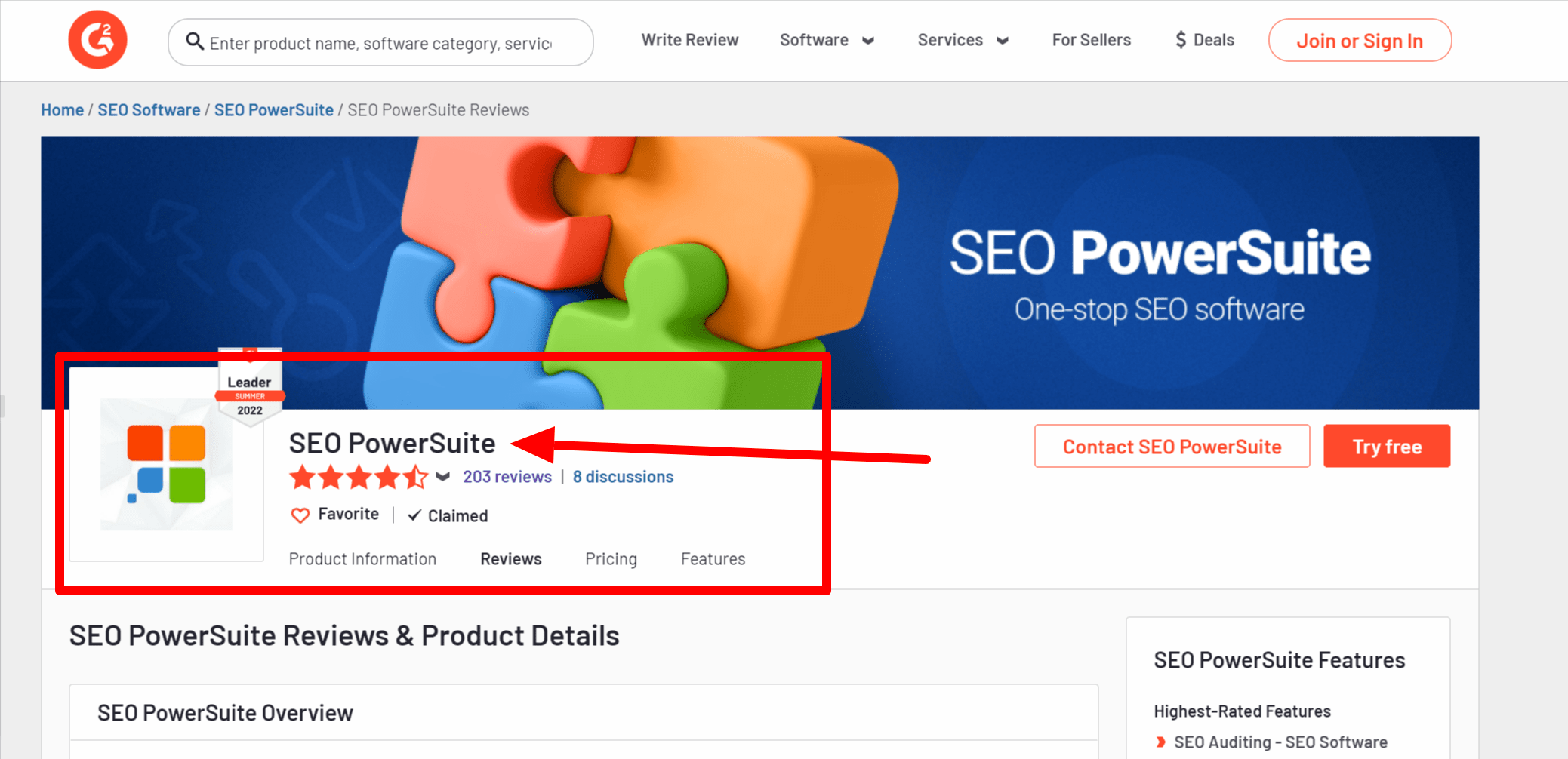 SEO PowerSuite Reviews Details, Pricing, & Features G2