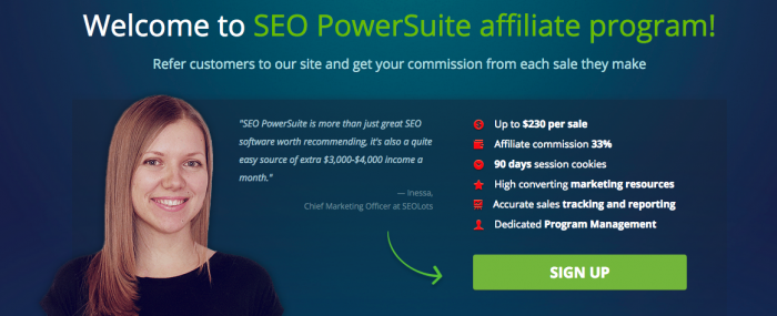 SEOpowersuite affiliate program