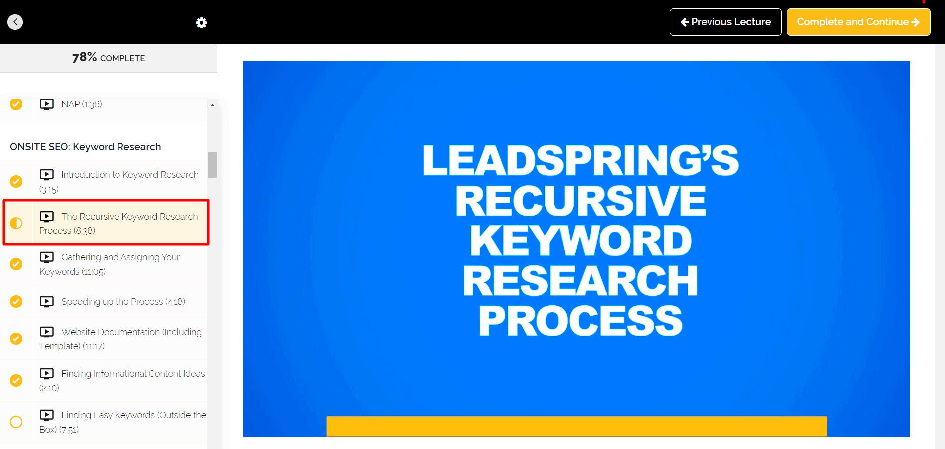 The Recursive Keyword Research Process