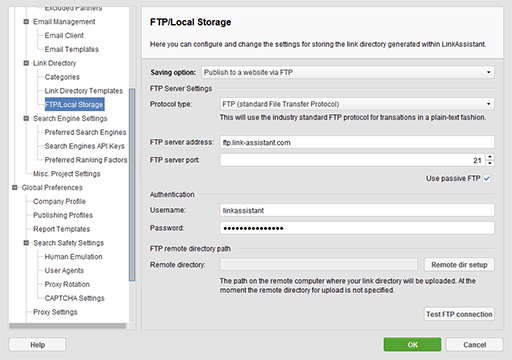 ftp-settings-sm - SEO Powersuite review