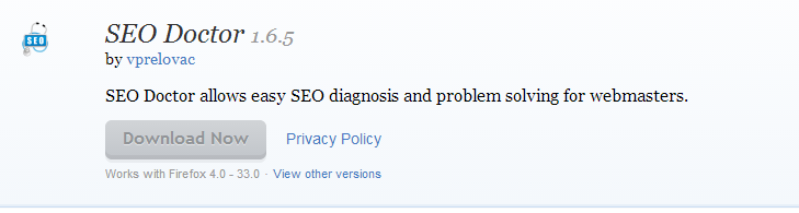 SEO Doctor Add ons for Firefox