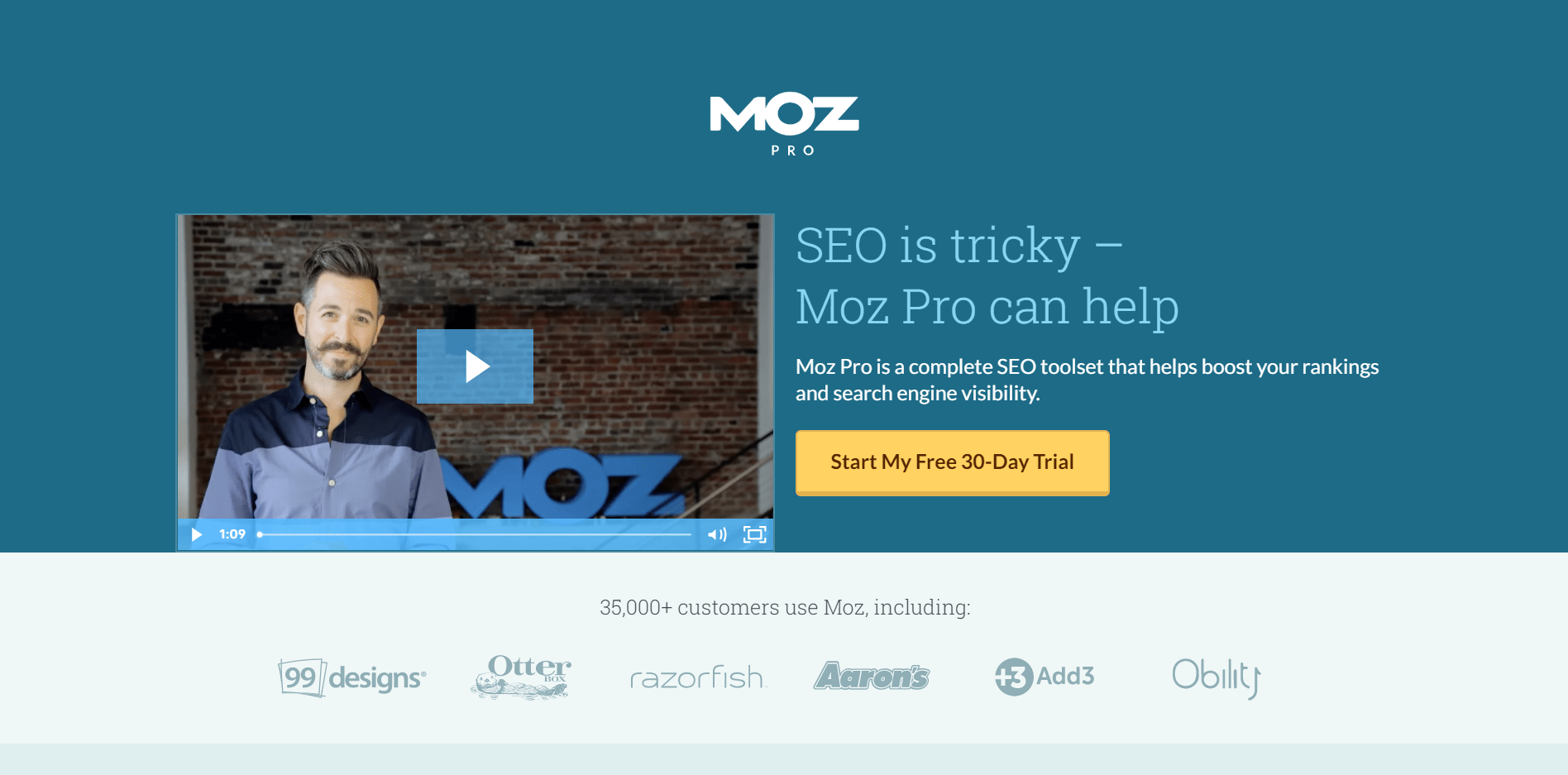 Best SEO Reporting Tools- moz pro