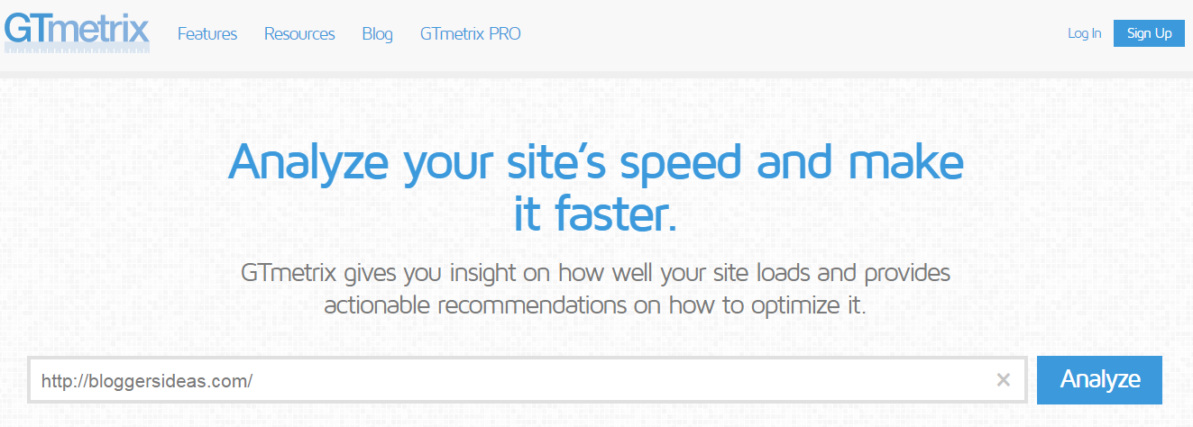 GTmetrix- Website Speed Test Tool