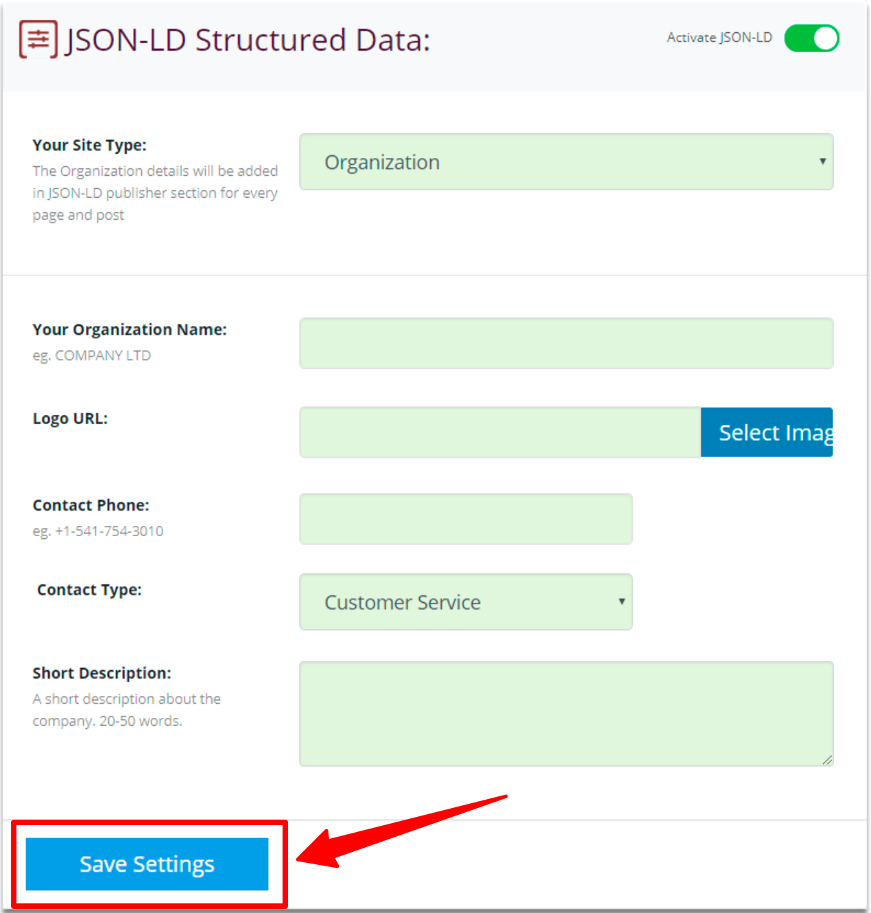 JSON-LD Schema- Squirrly SEO