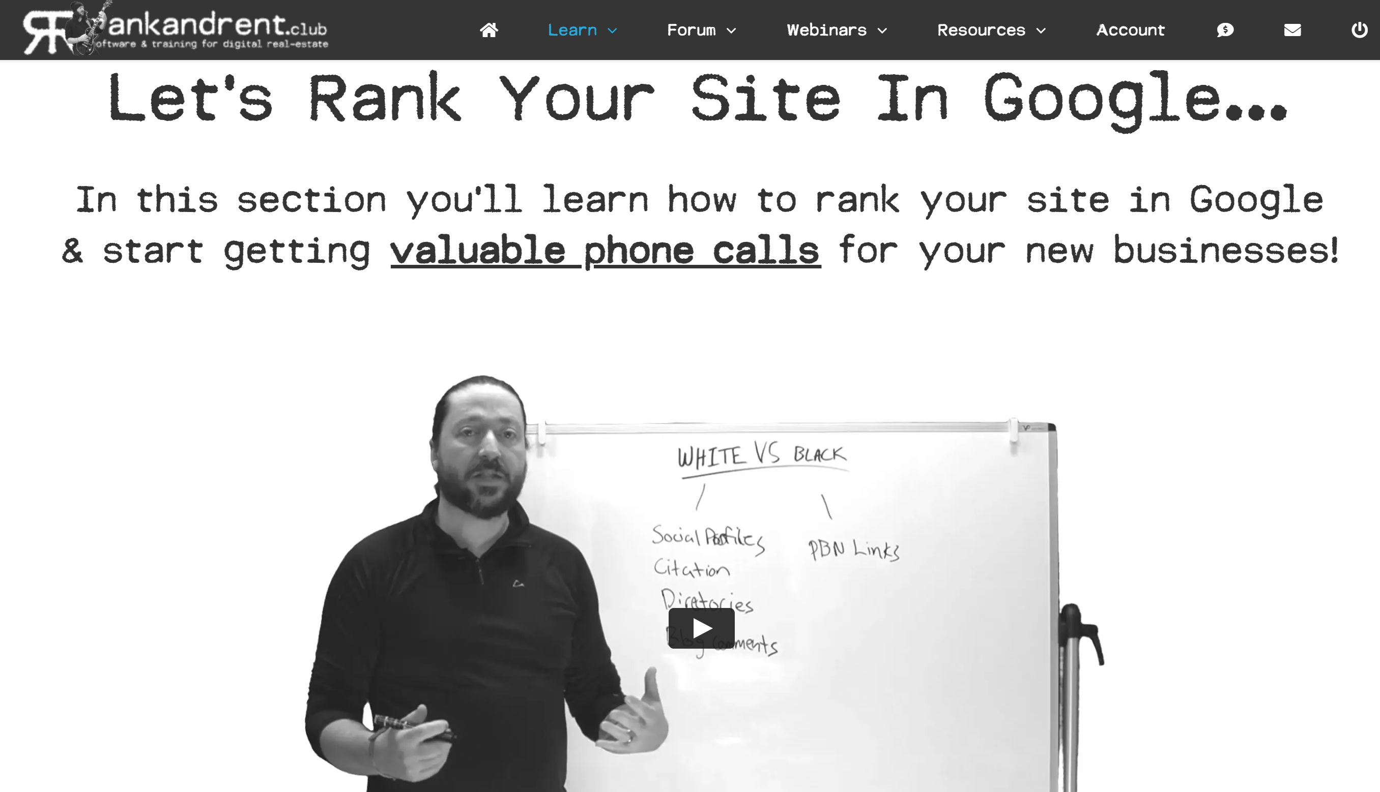 Rank and rent seo niches