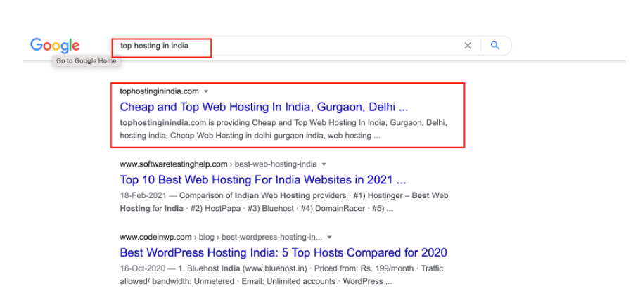 Top Hosting In India